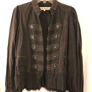 Free People vintage jacket size small color brown